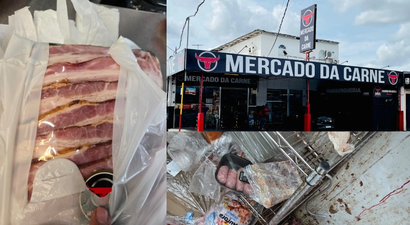 Mercado e Hamburgueria MDC vendem produtos vencidos e carne podre em Manaus