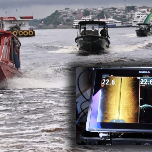 Bombeiros percorrem mais de 212 km em operação para localizar desaparecidos em naufrágio no Encontro das Águas