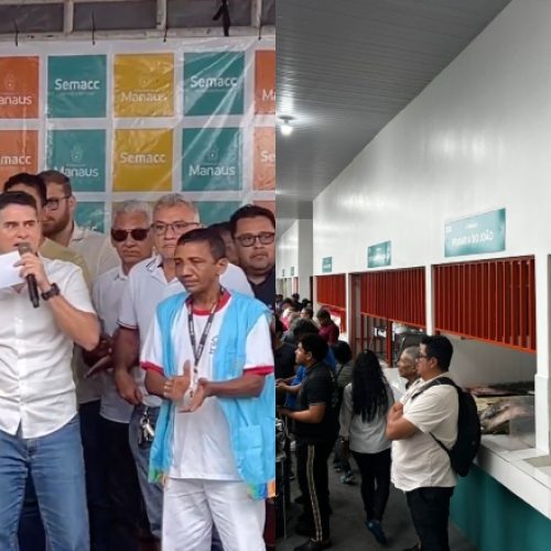 Prefeito David Almeida entrega feira reconstruída do Mundo Novo e marca nova fase no comércio da zona Norte