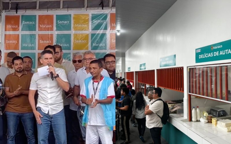 Prefeito David Almeida entrega feira reconstruída do Mundo Novo e marca nova fase no comércio da zona Norte