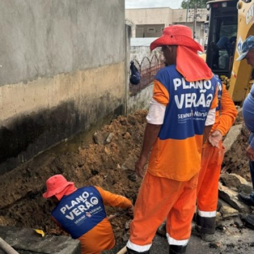 Prefeitura de Manaus age rápido e recupera drenagem rompida no bairro Japiim